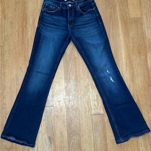 Kancan Jean Mid Rise Flare. Size 28